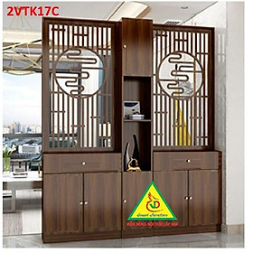 Mua Vách ngăn tủ kệ   vách ngăn phòng khách nhà bếp 2VTK17C - Nội thất lắp ráp Viendong Adv