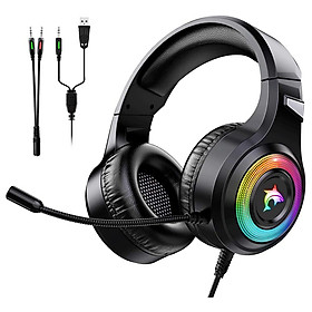 Có Dây 3.5Mm Tai Nghe Laptop Tai Nghe Máy Tính Máy Tính Game Thủ Tai Nghe Bass Stereo Trên Đầu Cho PS4