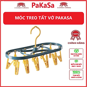 Móc Phơi Tất Vớ Tã Lót 12 Kẹp Gấp Gọn Phơi Quần Áo Cho Cả Gia Đình - PaKaSa (Giao màu ngẫu nhiên)