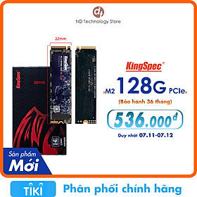 Ổ cứng SSD KingSpec 128GB / NE - 128G , M2 PCIe NVMe - Hàng Chính Hãng