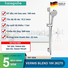 Tay sen kèm thanh trượt hansgrohe Vernis Blend 101  26275