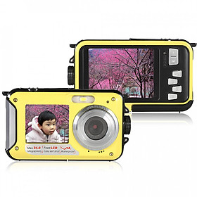 Máy Chụp Ảnh Kỹ Thuật Số Màn Hình Kép Amkov (2.7 inch) (24Mp)
