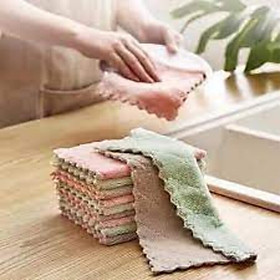 Set 10 khăn lau đa năng zíc zắc, khăn lau bếp đa năng