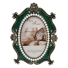 Jeweled Photo Frame Embossed Finishing Freestanding Picture Display