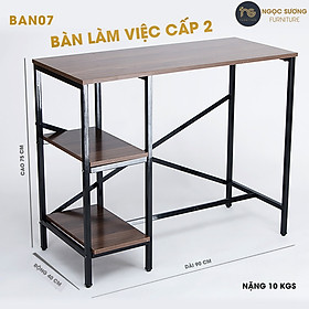 Bàn học sinh cấp 2 loại nhỏ BAN07 dài 120cm x rộng 45cm x cao 75cm