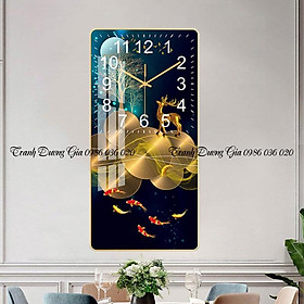 Mua Tranh Đồng Hồ Treo Tường tráng gương ️Mẫu hot️ Đồng Hồ Pha Lê Trang Trí Decor Nhà Cửa Phòng Khách kim trôi KT 30x60cm