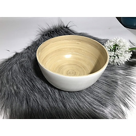 BÁT NGÂM TAY CỐT TRE TỰ NHIÊN - MÀU TRẮNG