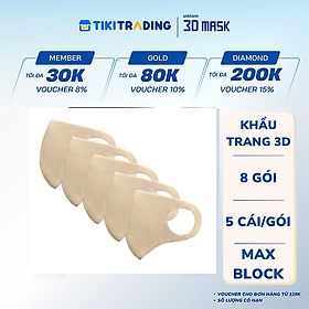 Combo 5 Khẩu Trang 3D Kháng Khuẩn NH