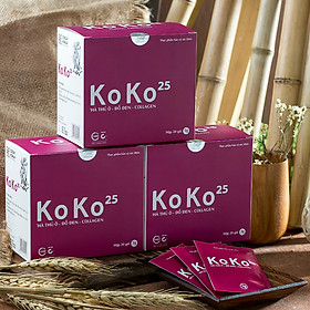 Combo 3 Thực phẩm chức năng KoKo 25- Cao Khô Hà Thủ Ô Collagen Làm Đen Tóc Đẹp Da