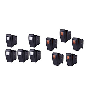 10x Car white and   Rocker Switch Backlit  3 Pin