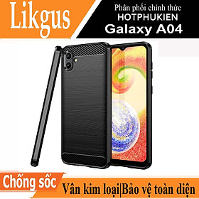 Ốp lưng chống sốc vân kim loại cho Samsung Galaxy A04 hiệu Likgus (bảo vệ toàn diện, chống va đập) - hàng nhập khẩu