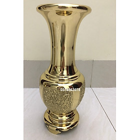 Mua Lọ hoa hoạ tiết tứ quý tùng cúc trúc mai bằng đồng cao 36cm