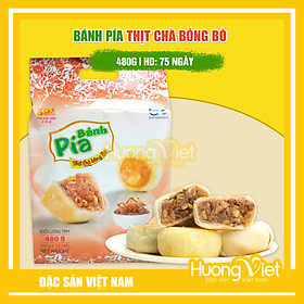 Bánh pía thịt chà bông bò Tân Huê Viên 480G, bánh pía mini sóc trăng [TÚI 12 BÁNH]