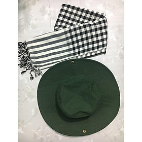 Combo Khăn rằng, nón tai bèo, mũ xanh, tình nguyện xanh