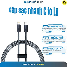 Mua Cáp sạc nhanh siêu bền C to IP Baseus Dynamic Series FAST CHARGING DATA CABLE 20W dùng cho IP 13 12 ... - Hàng chính hãng