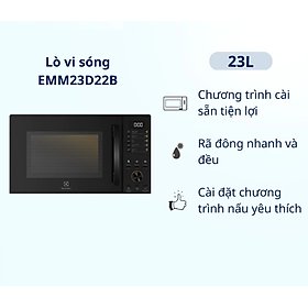 Mua Lò vi sóng để bàn Electrolux 23L UltimateTaste 500 - EMM23D22B - Hàng chính hãng