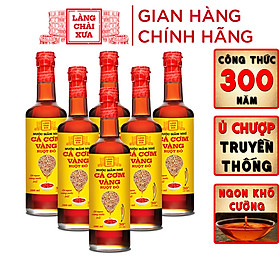 [THÙNG 6 CHAI] Nước mắm nhỉ cá cơm vàng ruột đỏ Làng Chài Xưa 500ml cá cơm vàng ngon vùng nước trồi 300 năm truyền thống