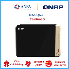 Mua Thiết bị lưu trữ  Nas QNAP  Model: TS-664-8G - Hàng chính hãng