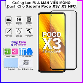 Mua  Miếng dán màn hình  Kính Cường Lực Viền Mỏng Dành Cho Xiaomi Poco X3 / X3 NFC KHÔNG LẤN MÀN- Hàng Chính Hãng