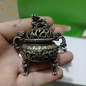 Mua LƯ HƯƠNG ĐỐT TRẦM BẰNG ĐỒNG CỠ BÉ