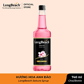 Siro Hoa Anh Đào - LongBeach Sakura Flavoured Syrup 740 ml