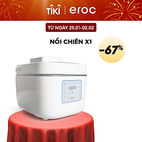 Mua Nồi Chiên Kiêm Nồi Cơm Đa Chức Năng 6 Lít Eroc V-X1  Hầm  Luộc  Làm Sữa Chua  Làm Bánh  Chiên Xào  Nấu Canh  Hàng Chính Hãng