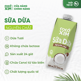 Sữa Dừa Cocoxim Nguyên Chất 330ml/ Hộp