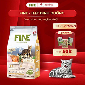 FINE – Thức ăn hữu cơ tự nhiên cho mèo 1.36KG