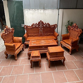 Mua Bộ bàn ghế hoàng gia louis gỗ hương đá tay đặc chương liền đục hai mặt K4V2 ( Bác Lương - Sài Gòn )