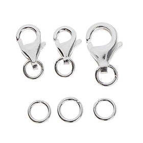 2X 3 Sets Lobster Claw Clasps Jewelry Findings DIY Key Rings Crafts