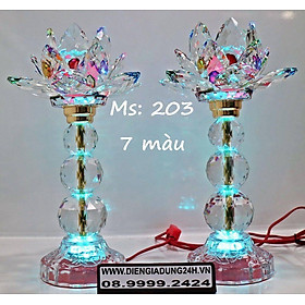 Mua ĐÈN THỜ PHA LÊ CAO CẤP 203 (34cm) 1 CẶP