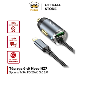 Bộ chia tẩu sạc trên ô tô cho hoco. NZ7, Sạc nhanh 3A, PD 20W