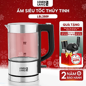 Mua Ấm siêu tốc mini Lebenlang LBL2809  bình đun công suất 1100W  dung tích 500ml  sôi nhanh  nhỏ gọn  tiện lợi  bảo hành 2 năm - hàng chính hãng