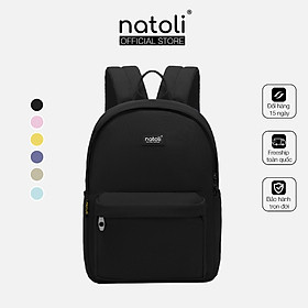 Balo đi học nam nữ thương hiệu NATOLI nhiều ngăn chống nước tốt - Basic Backpack B2