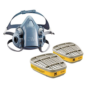 Mua Combo 1 Mặt Nạ Phòng Độc 3M 7501 + 2 Phin Lọc 3M 6003