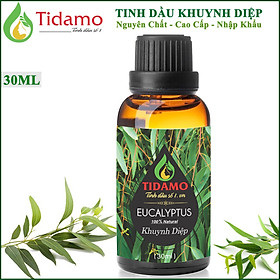 Tinh Dầu Khuynh Diệp Nguyên Chất Giúp Giữ Ấm Cơ Thể, Giải Cảm - Tinh Dầu Khuynh Diệp TIDAMO 30ML Xông Thơm Phòng, Đuổi Muỗi và Bảo Vệ Sức Khỏe