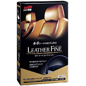 Chai Vệ Sinh Và Bảo Dưỡng Nội Thất Ghế Da Ô Tô Leather Fine Cleaner L-50 SOFT99 100ml