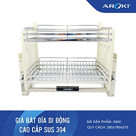 GIÁ BÁT ĐĨA DI ĐỘNG CAO CẤP SUS 304 A800 Bảo Hành Vĩnh Viễn - Có Thợ Lắp Đặt