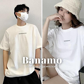 Áo thun nam nữ unisex impressive thời trang Banamo fashion áo phông tay lỡ form rộng 3126