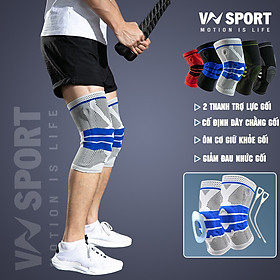 Hình ảnh sách Băng Bảo Vệ Khớp Gối Thể Thao 360º VN017 | ATHLETE'S KNEE PROTECTOR ( 1 ĐÔI ). Phù hợp đá banh, chạy bộ, bóng chuyền, bóng rổ, cầu lông, leo núi, đạp xe, tập luyện thể hình, chấn thương đau nhức gối