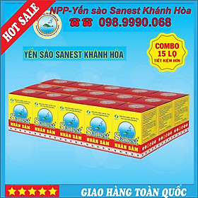 Nước Yến sào Khánh Hòa Sanest Fucoidan Nhân sâm đóng lọ 70ml - 700- 21%