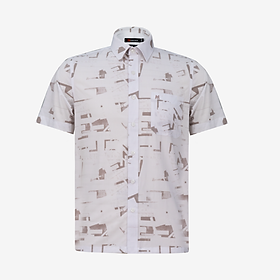 Áo sơ mi nam tay ngắn mã Khatoco A1MN518T2-CNIN732-2703-N