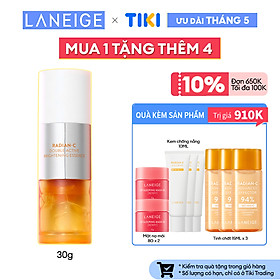 Tinh Chất Phục Hồi và Dưỡng Sáng Da Chuyên Sâu Laneige Radian-C Double Active Brightening Essence 30G