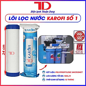 Bộ 3 lõi lọc nước Karofi 1,2,3 dùng cho máy lọc nước RO hàng chính hãng - Điện Lạnh Thuận Dung