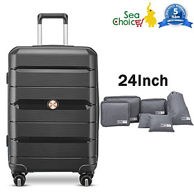 Vali du lịch Sea Choice chất liệu nhựa PP khóa TSA Dây kéo YKK Chống rơi bền đẹp nhiều Size 14+20/24/28'' - Bảo hành 5 năm