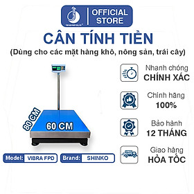 Mua Cân Điện Tử Tính Tiền Vibra FPD-60X80CM