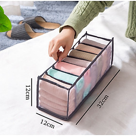 Mua Túi 7 Ngăn Đựng Đồ Lót Vải Lưới Cao Cấp 32X12X12Cm