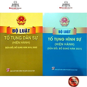 Sách - Combo 2 cuốn Bộ luật tố tụng dân sự (hiện hành) + Bộ luật tố tụng hình sự (hiện hành)