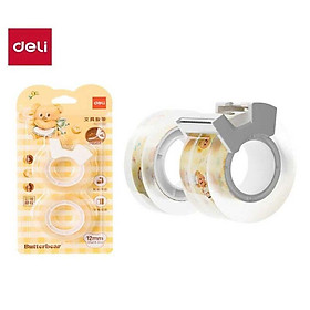 Băng Dính Trong Deli HY553 18mm (Vỉ 2 cuộn)