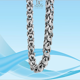 Dây chuyền nam danny jewelry bạc thái không xi mắt xích vảy rồng bi0b0007